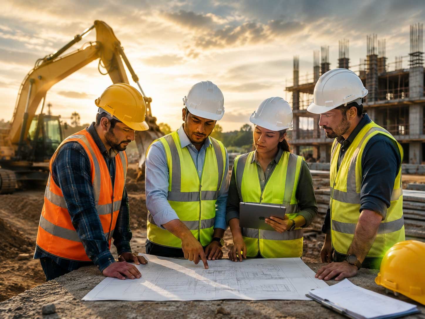 Experienced MSH Blue Metals construction and earthwork team in Chennai